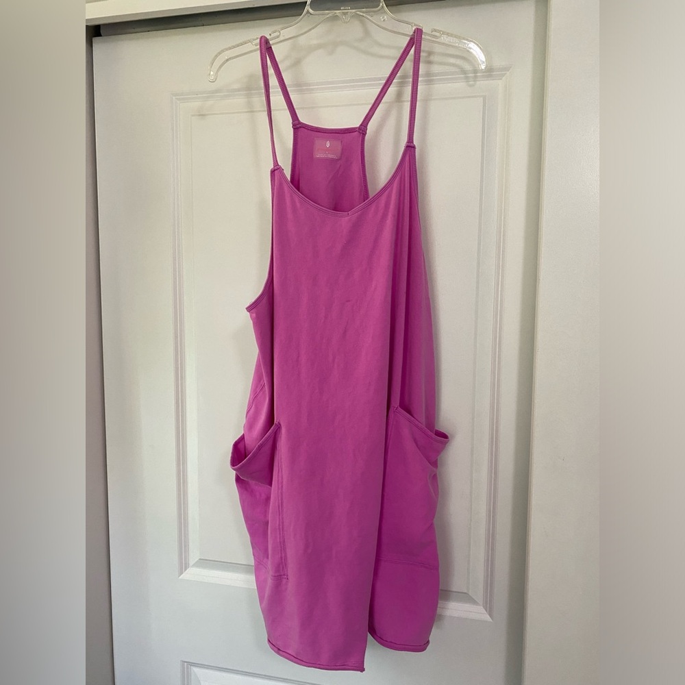 FP Movement by Free People Hot Pink Strappy Romper